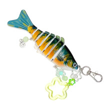 Stilvoller Retro-Fischperlen-Schlüsselanhänger, praktisches-Grün