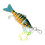 Artistic Fish Inspired Keychain With Flower Plastic Beads-Green 1