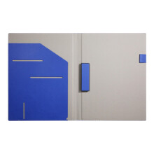 Light Weight PU Conference Folder With Pen Slots And-royal blue