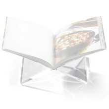 Minimalist Acrylic Book Rest For Desk Or Kitchen Holds Thick-M