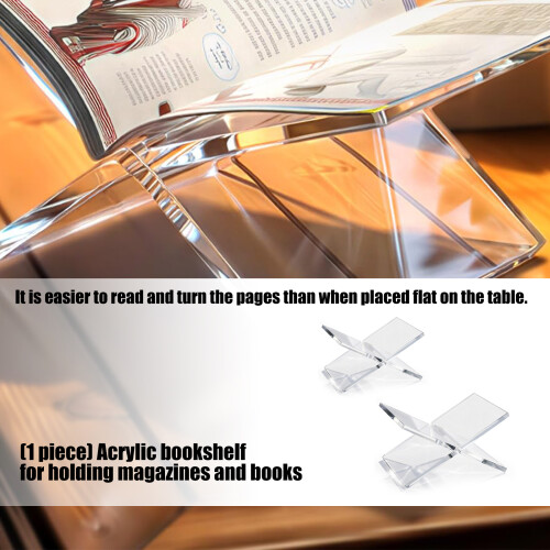 Reliable 5mm Acrylic Display Rack Keeps Large Pages Open-L 2