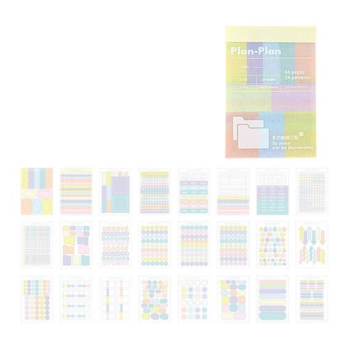 Vibrant Paper Label That Stick Securely To Page Without-Yellow