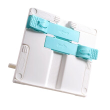 Folding Plastic Textbook Stand Reading Stand-White and blue