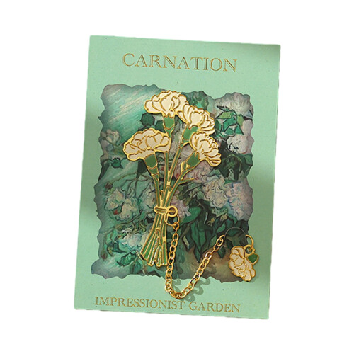 Creative Leaf Design Metal Book Mark Versatile For-carnation