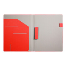 PU Leather Conference Folder Document Organiser With-Red