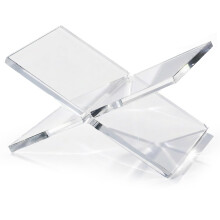 Helder acryl leesplank voor boeken en display, brede basis,-M