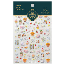 Whimsical Puppy Face Stickers With Strong Adhesive For Endless