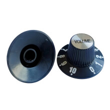 ABS-kunststof effectpedalenknop, diameter 29 mm,-Zwart VOLUM