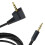 Cordon de son de remplacement longue durée pour fil-Noir 3,5 mm 7