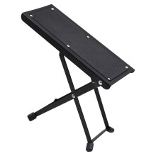 Adjustable Foldable Guitar Footstool with Ergonomic Leg Support for Classical Guitar and Comfortable Playing