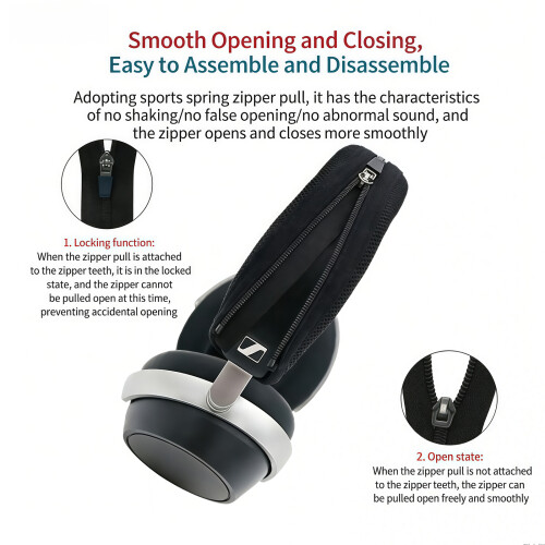 Protective Headband Sleeve for HDB630 Headphone-Black 1