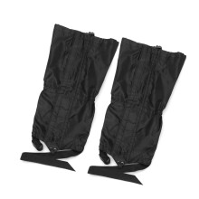 Waterproof Hiking Gaiters Nylon Leg Covers Adjustable Lightweight Protection for Snow Rain Boots Black Unisex