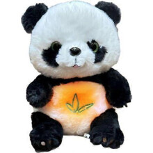 (double bond) Soothing Panda Bear Toy, Breathing Panda Bear with Sound Musical Lights