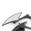 (Electroplated, Standard with 5 screws) Harley Knife-Style Motorcycle Mirror 2