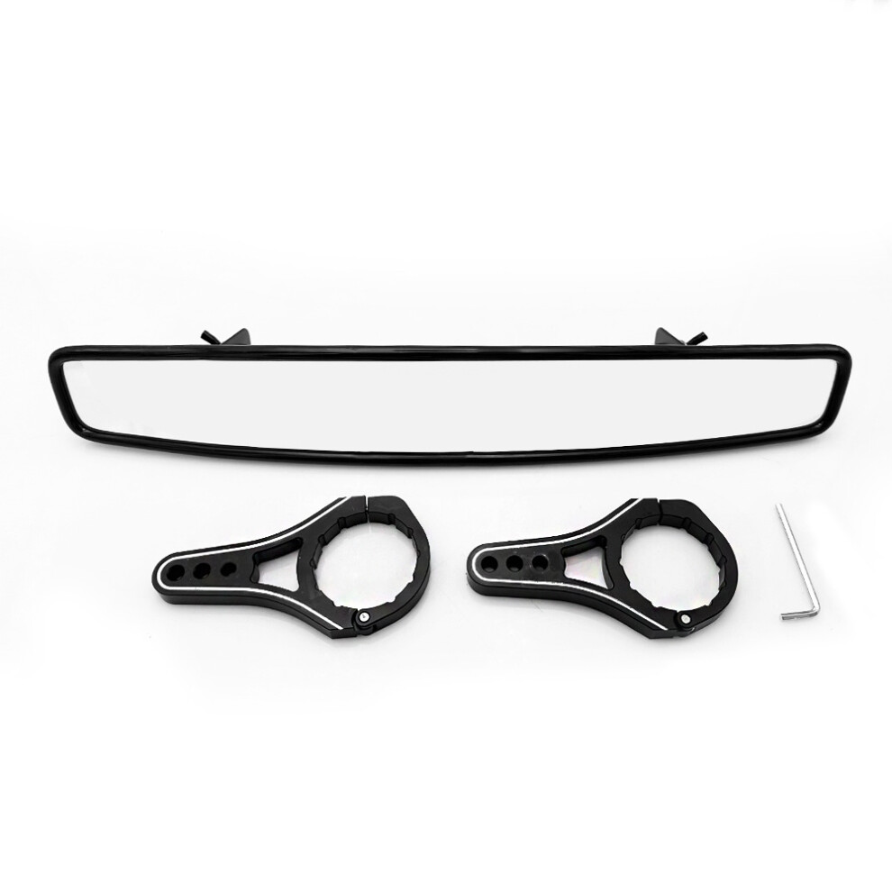 (Rearview Mirror + B-Type Bracket (1.75 Inches)) Wide Angle Rearview Mirror For Off-Road Sand Cars 5996097155936