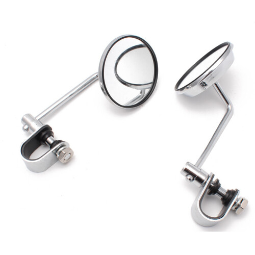 (Silver) Motorcycle Handlebar Rearview Mirror