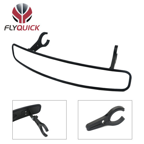 (C-Type Universal Bracket) ATV Wide Angle Rearview Mirror 1.75/2 Inch 1
