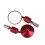 (Red) Multicolor Motorcycle Round Reflective Rearview Mirror 2