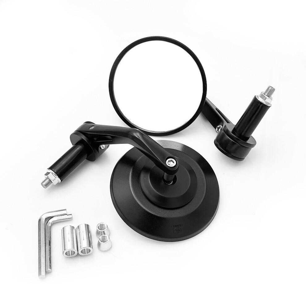 Round Atv/Utv Rearview Mirror 1.75/2 Black 5996097156841
