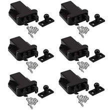 Push to Open Cabinet Latch 6 Pack, Magnetic Door Catch with ColorMatched Finish for Cupboard and Drawer