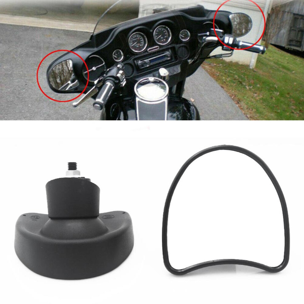 Harley King Trike Glider: Large Reflective Rearview Mirror Kit 5996097157183