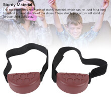 Abriebschutz Schuhe Kinder Klett Kaffee 2 Pack
