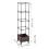 Living And Home Raised Garden Bed Planter Box with Trellis and Wheels 6