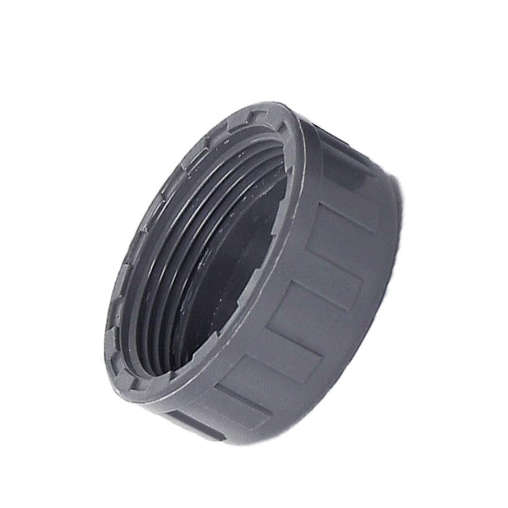 Pvc Pipe Fittings 63Mm Gray Female Thread End Cap, Leakproof Corrosion Resistant Plug For Plumbing And Diy 9351714612548