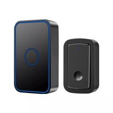 Wireless Doorbell Kit 300M Long Range Smart Doorbell Chime with LED Light Waterproof Home Bell US EU UK