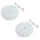 Ceiling Box Cover Plate White 2 Pack, Paintable Textured Finish, Fits Round or Octagon Electrical Boxes 1