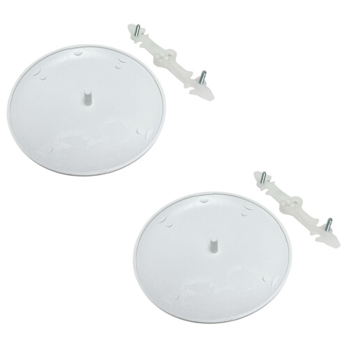 Ceiling Box Cover Plate White 2 Pack, Paintable Textured Finish, Fits Round or Octagon Electrical Boxes