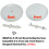 Ceiling Box Cover Plate White 2 Pack, Paintable Textured Finish, Fits Round or Octagon Electrical Boxes 2
