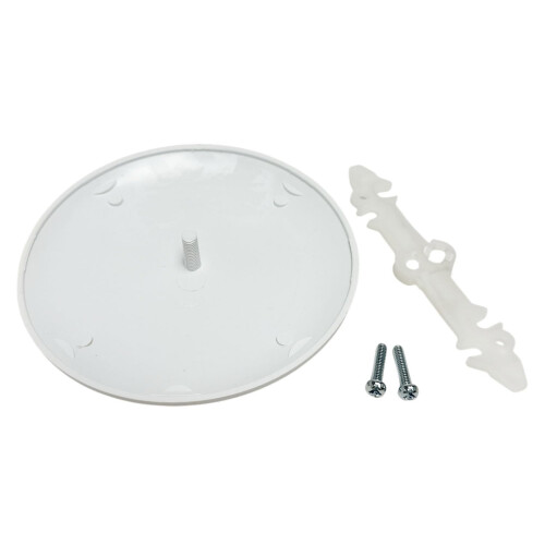 Ceiling Box Cover Plate White 2 Pack, Paintable Textured Finish, Fits Round or Octagon Electrical Boxes 2