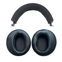 1 paire de coussinets d'oreille de-Faisceau de guidage noir