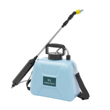 Electric Garden Sprayer 5L Rechargeable Battery Powered with Dual Spray Modes and Telescopic Wand