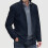 (Dark Blue, S) Vintage Turn-Down Collar Jacket for Men 1
