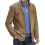 (Brown, 5XL) Vintage Turn-Down Collar Jacket for Men 1