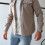 (Dark Blue, M) Camicie casual da uomo per autunno e inverno 2