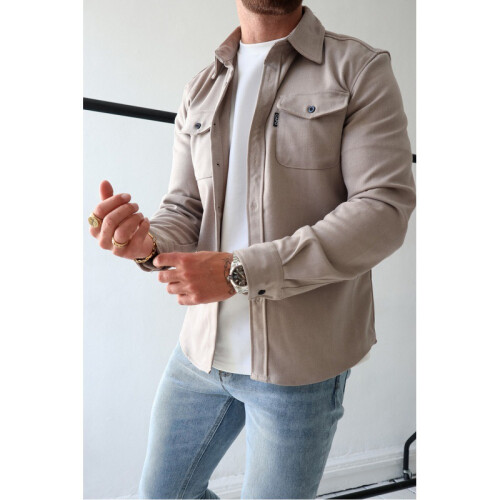 (Dark Blue, M) Camicie casual da uomo per autunno e inverno 2
