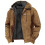 (Purple, 5XL) Solid Color Hooded Fleece Jacket for Men 2