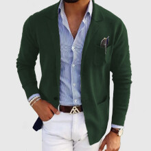 (Army Green, 2XL) Abito da uomo slim fit per matrimoni ed eventi