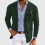 (Blue, M) Men's Slim Fit Wedding & Event Suit 5