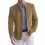 (Khaki, XL) Autumn Winter Men's Suede Blazer 1
