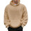 (Dark Brown, M) Winter Fleece Hoodie Men's Lamb Wool Pullover 5
