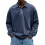 (Navy Blue, S) Lässiges Herren-Langarmhemd mit Knopfleiste 1