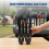Adjustable Folding Wagon Handle Replacement with Quick Release Lock and Ergonomic Grip, Black 4
