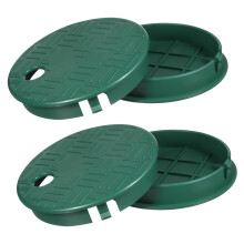 4 Pcs Sprinkler Valve Box Cover Irrigation Valve Box Lid Durable Plastic Easy Snap Installation