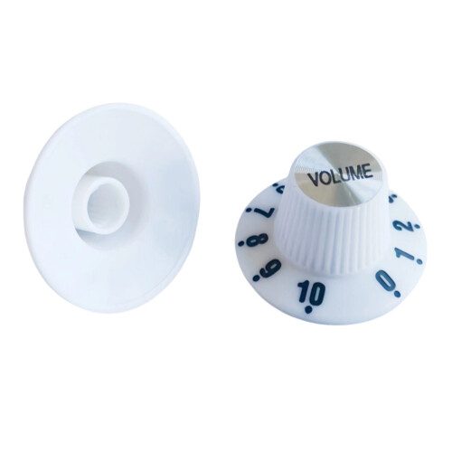 Professional 29x16mm Sound Controls Guitar Effect-White  VOLUM
