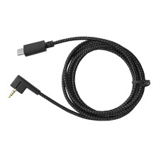 1,5 m hoofdtelefoonkabel compatibel voor-Zwart Type C