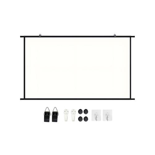 Écran de projection en soie de lait pliable polyvalent-84 pouces